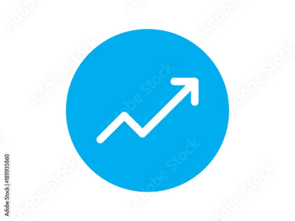 Obraz trending arrow icon