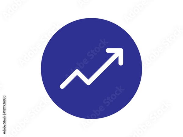 Obraz trending arrow icon