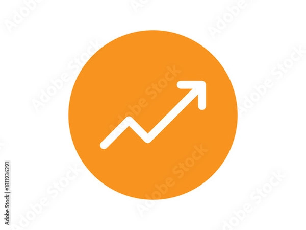 Obraz trending arrow icon