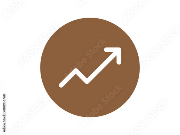 Obraz trending arrow icon