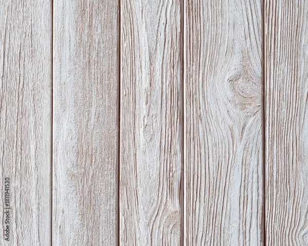Obraz Weathered wood panel rustic plank light grain natural texture pale timber vertical board neutral tone minimal style organic surface aged finish