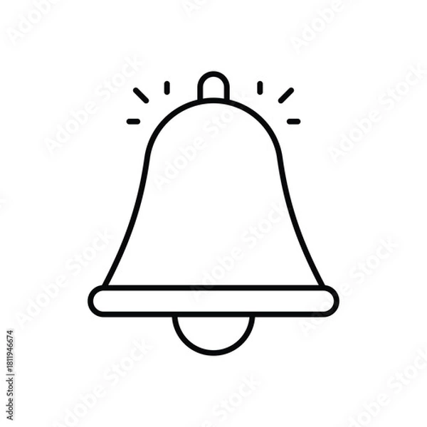 Fototapeta Bell  vector icon