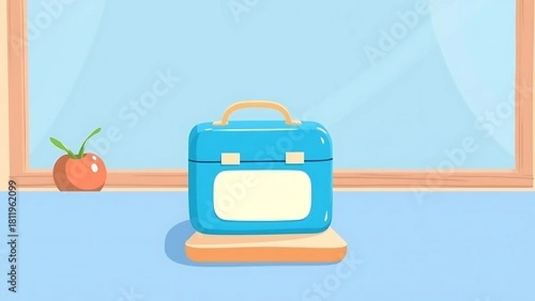 Fototapeta Children’s Lunch Box on Table