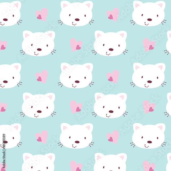 Fototapeta cute animal pattern