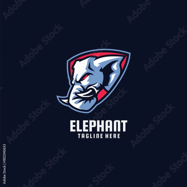 Fototapeta Elephant Logo Template