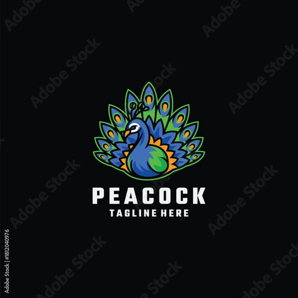 Fototapeta Peacock Logo