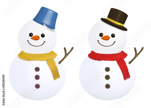 Obraz 雪だるま　イラスト