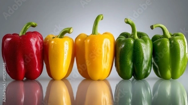 Obraz Colorful peppers display