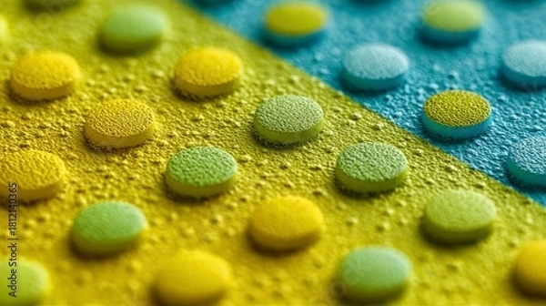 Obraz Colorful round pills pattern