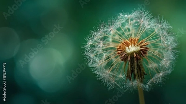 Obraz Dandelion seed head closeup