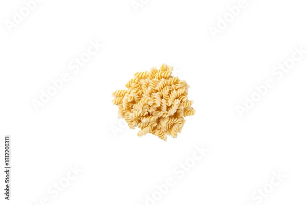 Obraz Fusilli pasta. Transparent.
