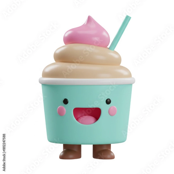 Obraz pink ice cream