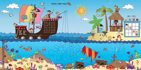 Fototapeta game for children