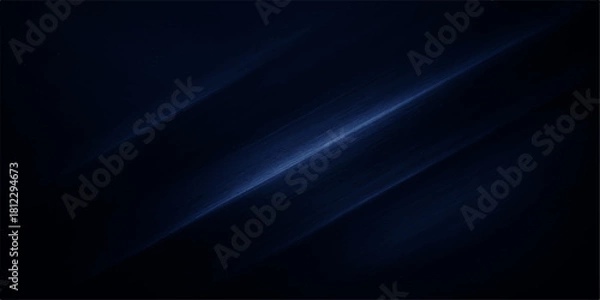 Fototapeta Abstract dark blue background with diagonal light streak and subtle texture