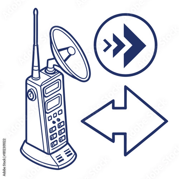 Fototapeta simplex communication mode