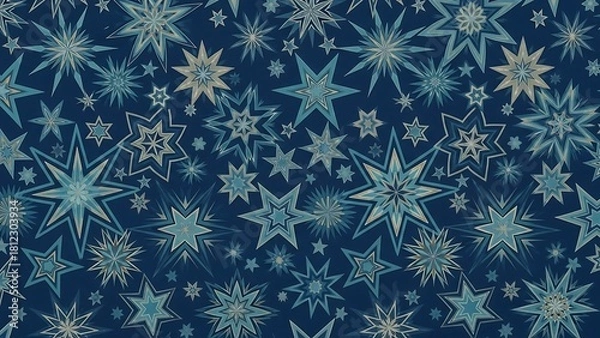 Fototapeta Starry Night - A Mesmerizing Display of Celestial Patterns and Shapes.