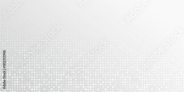 Obraz Technological white background. New technologies. Pixel background. Vector illustration