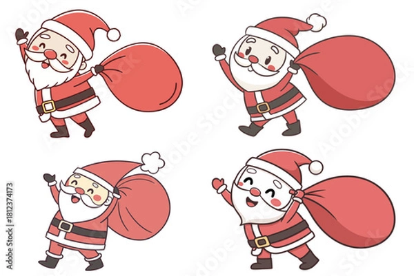 Obraz santa claus with ball