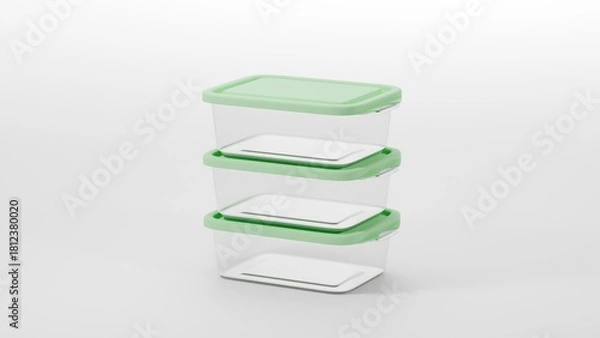 Obraz green plastic box
