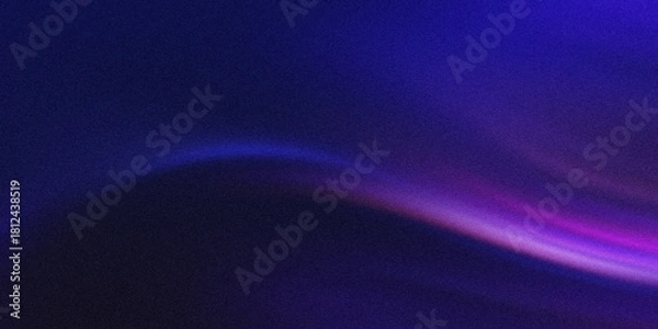 Fototapeta Abstract cosmic nebula with vibrant purple and blue grainy background glowing color noise texture banner header cover poster backdrop design