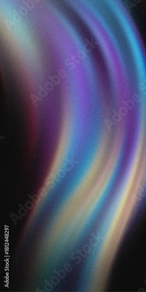 Fototapeta Abstract swirling aurora borealis colors with a cosmic texture grain texture noise texture banner header cover poster backdrop design