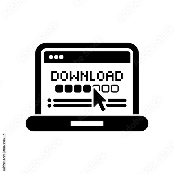 Obraz Download progress pc icon