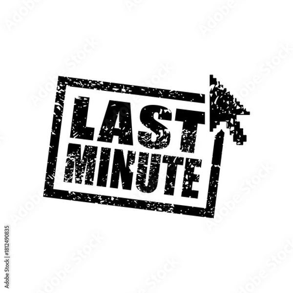 Obraz Last minute" web grunge cartel"