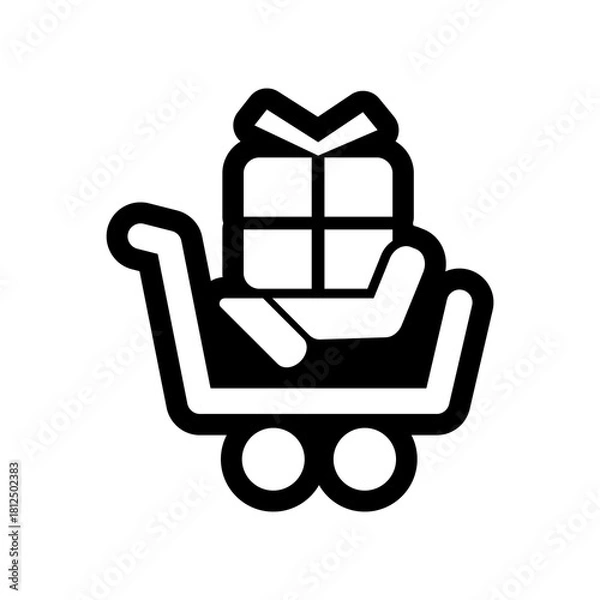 Obraz Cart store icon