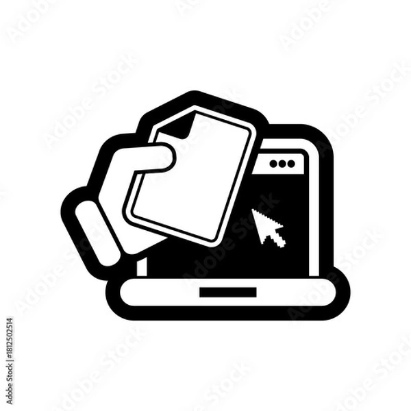 Obraz Laptop document icon