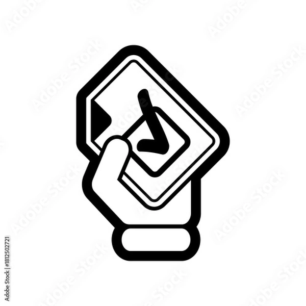 Obraz Mark choice icon