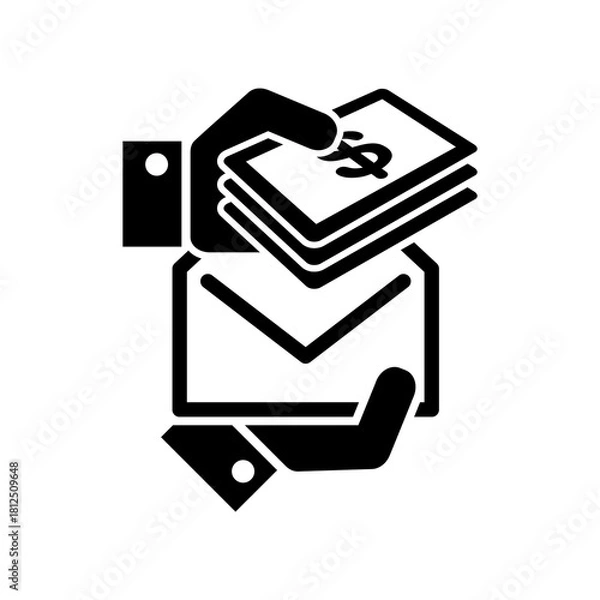 Obraz Bribe icon - Dollars