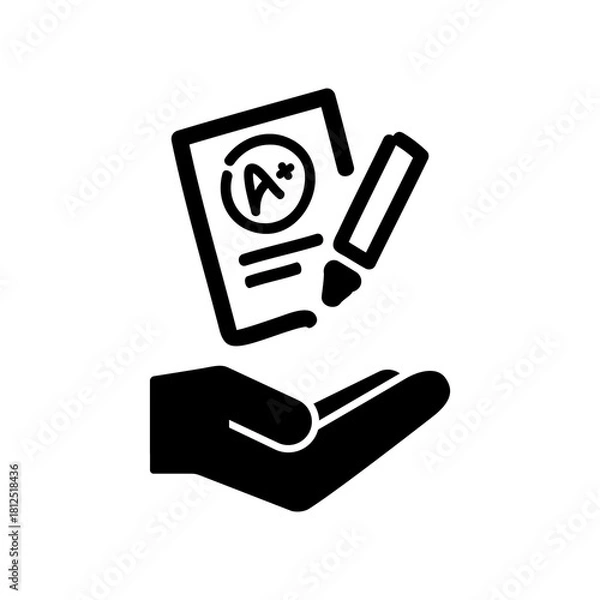 Obraz Excellent evaluation test - Minimal icon