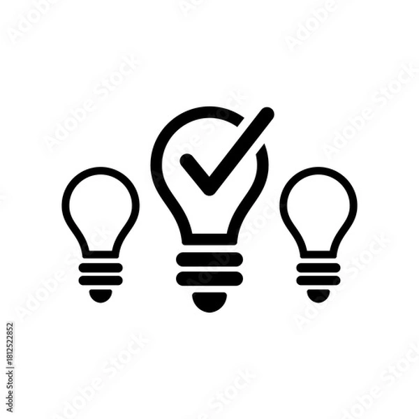 Obraz Best idea picking - Vector web icon