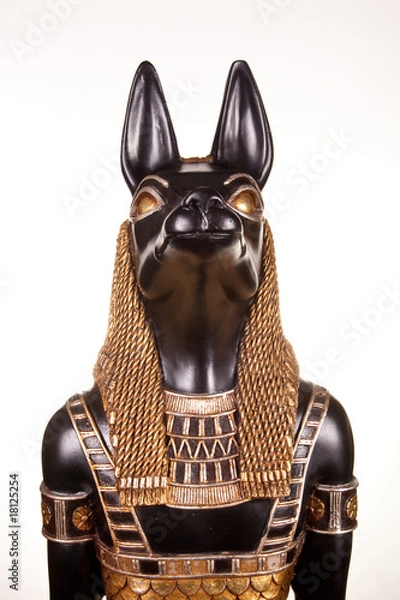 Fototapeta Anubis statue highkey portrait