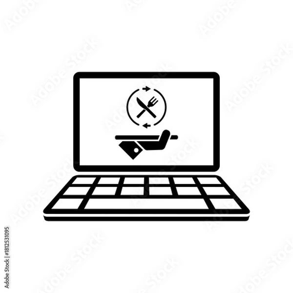 Obraz Fooding full web services - Vector flat icon