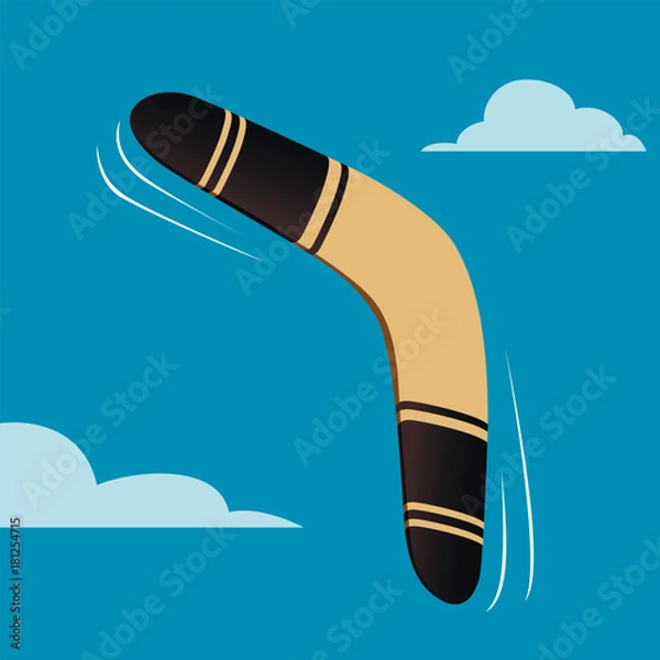 Obraz Australian boomerang vector illustration