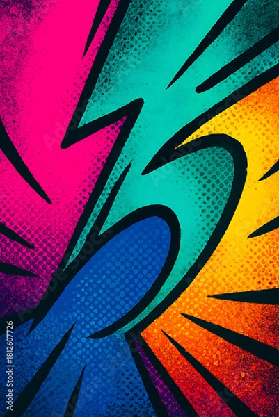 Fototapeta Soft Pink Cute Comic Background – Kawaii Pop Art Halftone, Bubble Effects, Girly Doodle Shapes and Pastel Gradient Cartoon Texture Perfect for Digital Creatives