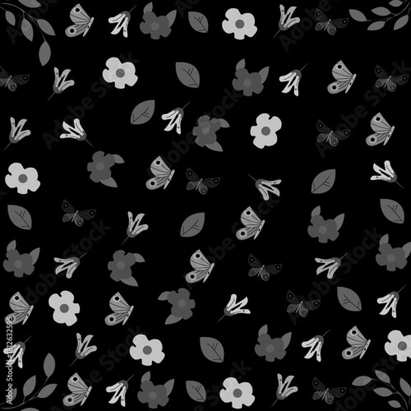 Obraz Colorful Spring Blossoms & Butterflies