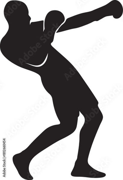 Obraz Abstract geometric design with bold colors and text elements