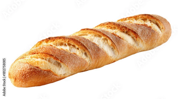 Fototapeta croissant isolated on white background