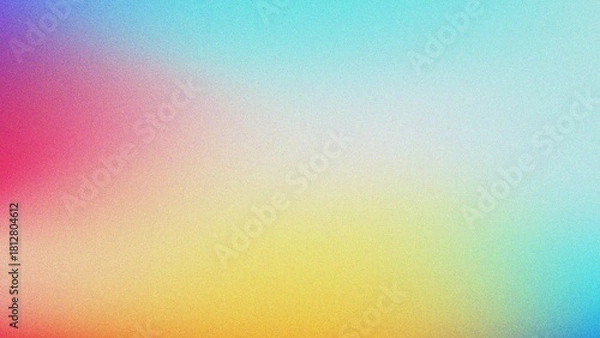 Obraz Vibrant Grainy Gradient Background Soft Colorful Noise Texture Abstract Design
