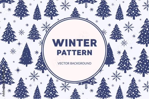 Obraz Winter Pattern A Cozy Seasonal Design Perfect for Your Festive Decor Ideas and Needs