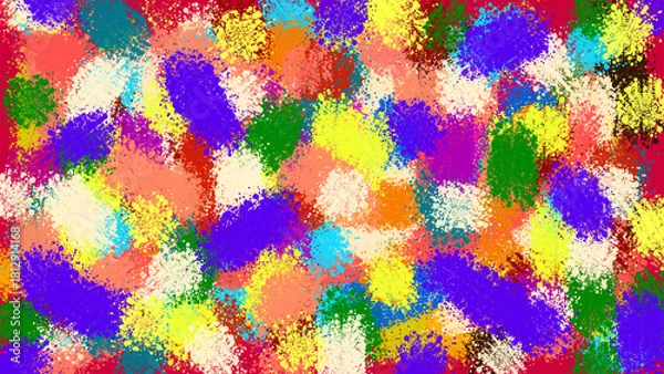 Obraz Abstract colorful brush strokes background