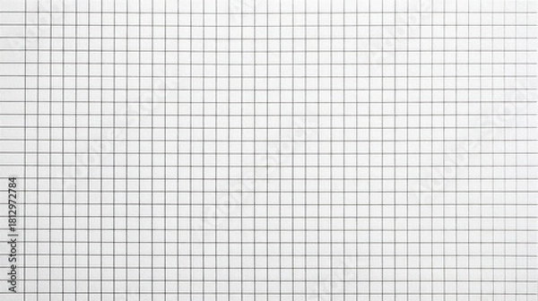 Obraz A minimalist grid pattern featuring black lines on a white background, creating a simple yet visually engaging design.