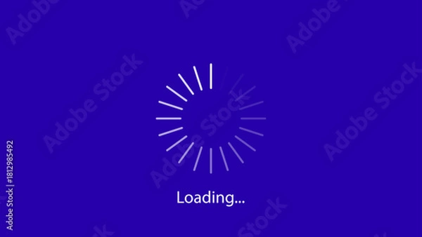 Fototapeta loading icon sing