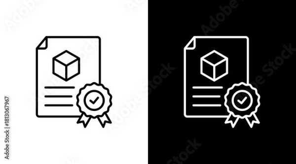 Obraz Product Liability White Icon Set Design