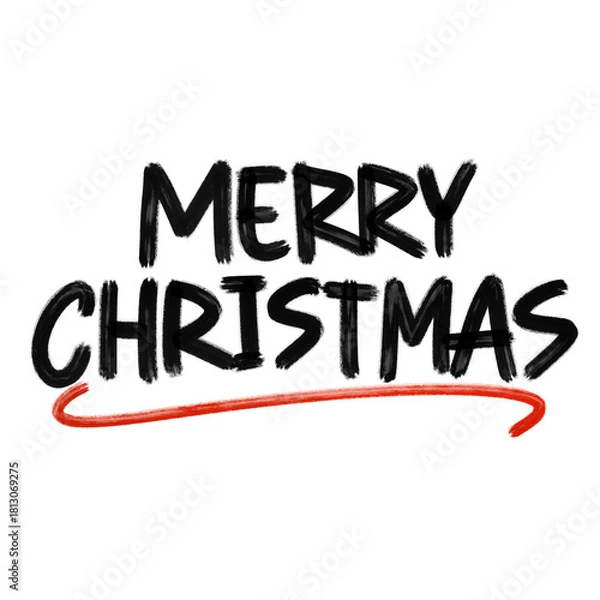 Obraz Merry christmas text