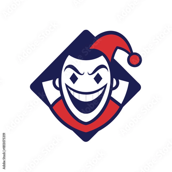 Obraz cartoon character of man in red hat