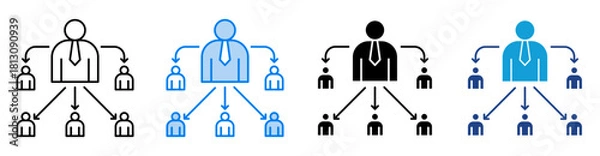 Obraz Director icon set multiple style collection