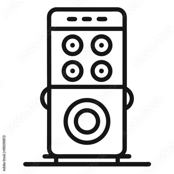 Fototapeta Smart Speaker Vector Icon Design Modern Audio Technology Illustration Design